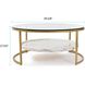 Niccolo 39.38 X 17.75 inch Gold Coffee Table